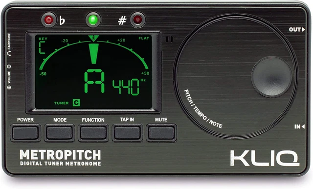 KLIQ Metropitch - Metronome Tuner for All Instruments - with Guitar, Bass, Vi...