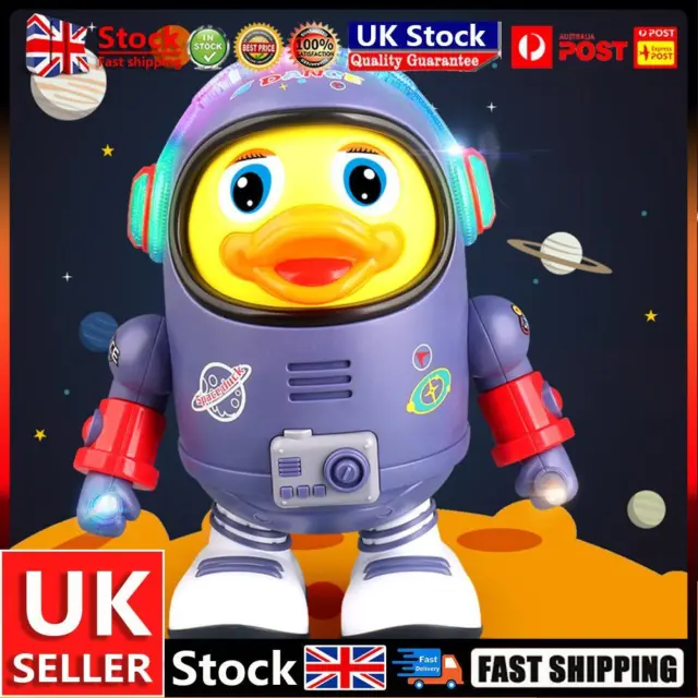 Electric Noisy Duck Toys Movable with Music Light for Children Birthday Gift UK