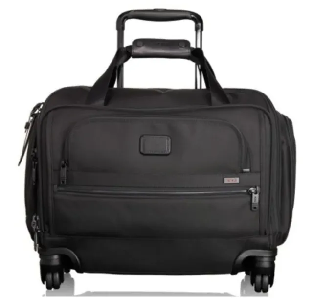 NWT Tumi United Airlines Crew 4 Wheeled Compact Duffel in Black