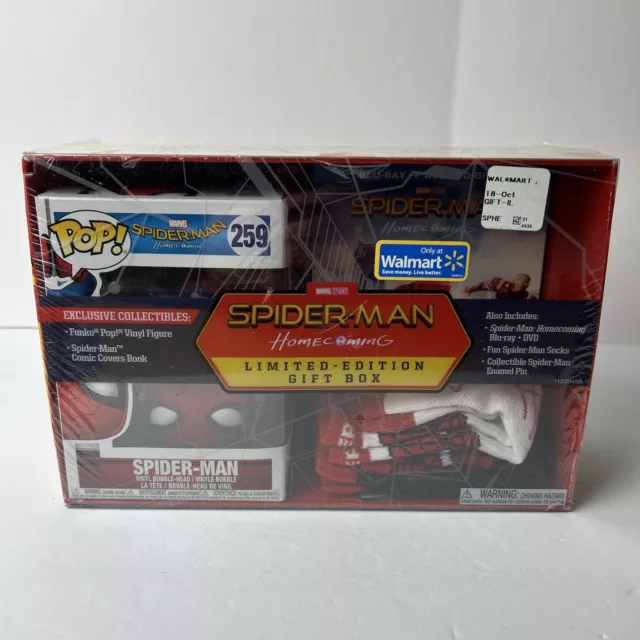 Funko Pop Spider-Man Homecoming Limited Edition Gift box Walmart Exclusive (New) 2