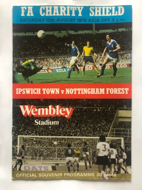 1979/80 IPSWICH TOWN v NOTTINGHAM FOREST Charity Shield Programme