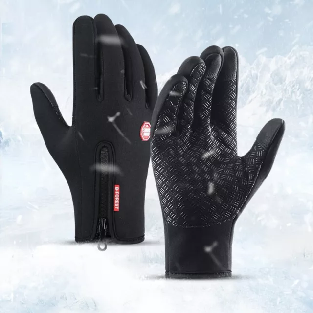 Gants compatibles écran tactile pour cyclisme d'hiver et activités de plein ai