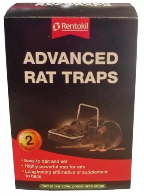 Rentokil Rat & Mouse Weatherproof Quick Set Traps Bait Station Live Capture New 3