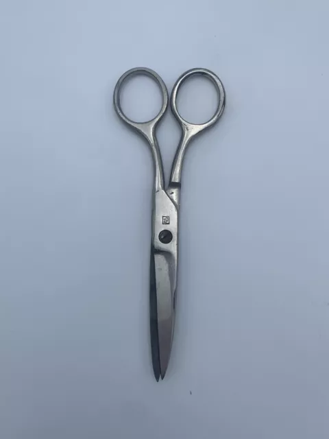 Vintage Sewing Scissors Unknown Brand Stamped EUC