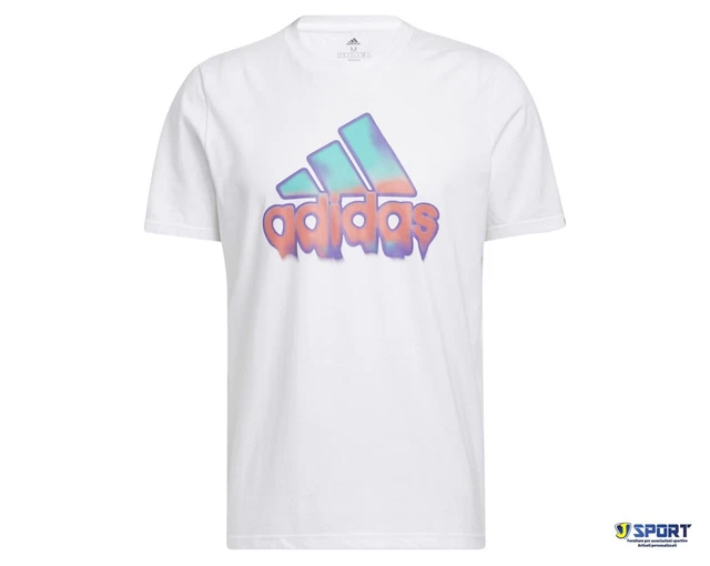T-shirt da per Uomo ADIDAS Maglia Magliette in Cotone Tshirt a Manica Corta M 2