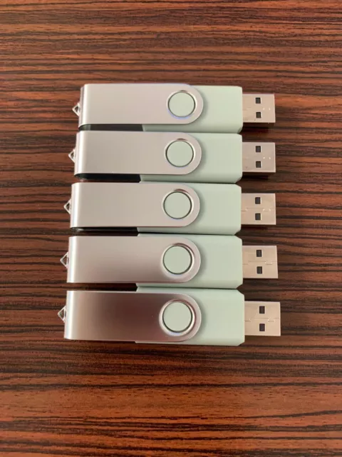 Lot de 5 Clés USB 32 Go USB 2.0 Flash Drive Stockage Rotation 2