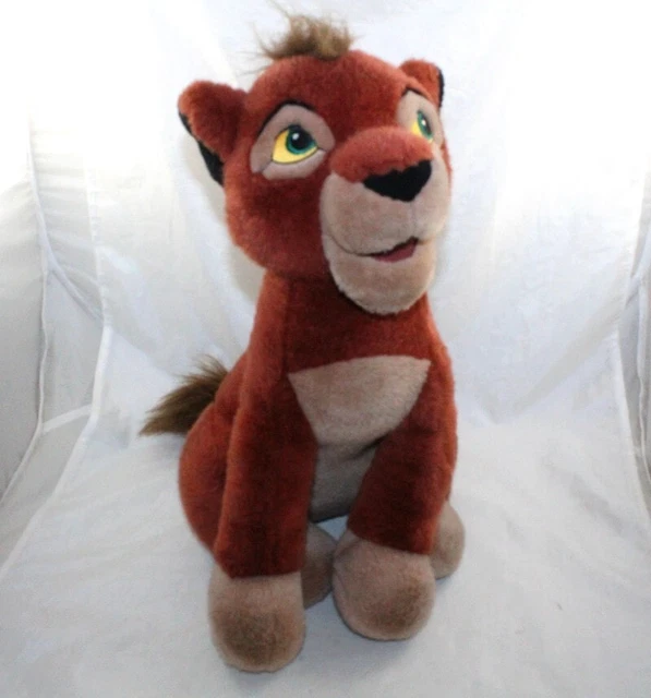 PELUCHE LION KOVU DISNEY STORE Le Roi Lion fils de Scar assis vintage rare 40 cm EUR 170,00