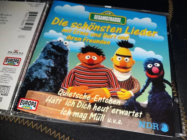 CD: SESAMSTRASSE : Die schönsten Lieder mit Ernie und Bert.. /NDR/BMG/Europa/CTW