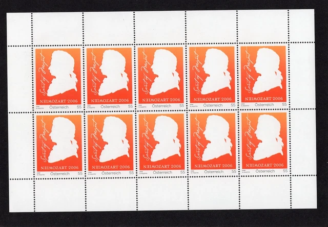 Österreich Kleinbogen aus  Jahr 2006 , Michel Nr.2572  postfrisch