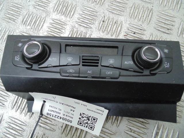 AUDI A4 B8 Radiateur AC Milieu Unité de Contrôle Panneau 8T2820043AF 2008-2015 ±
