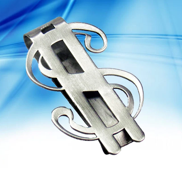 MONEY POUCH CLIP Stainless Steel 4-Fold Banknote Clips Money Folder