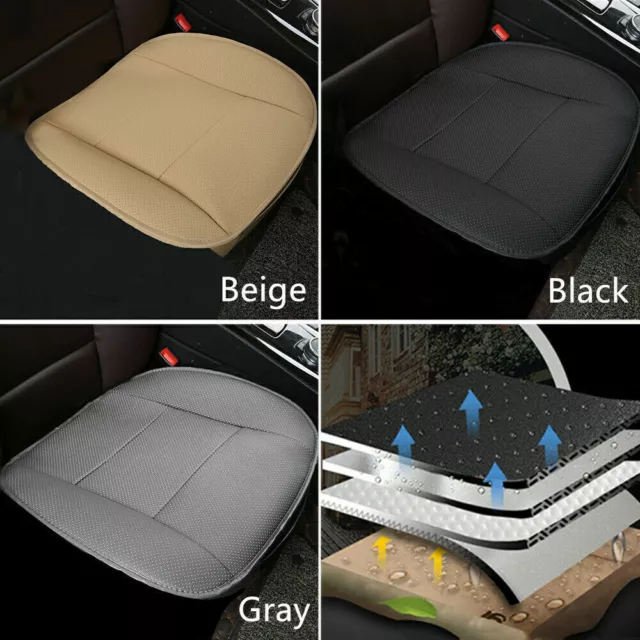 Universal Car Front Seat Cover Breathable 3D PU Leather Cushion Protector Pad