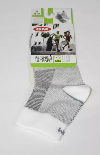 Calze GM Sport Adulto Running Ajuste Calcetines de Deporte XS 35-37 Fitness