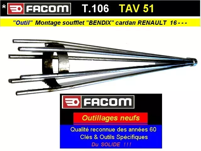 Outil Facom T106 Expandeur soufflet cardans type BENDIX  pour RENAULT