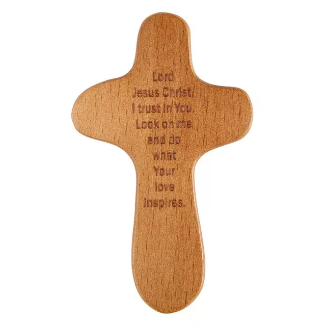 Lord Jesus Christus I Trust IN You - Holz Komfort Kreuz Christ 10.2cm