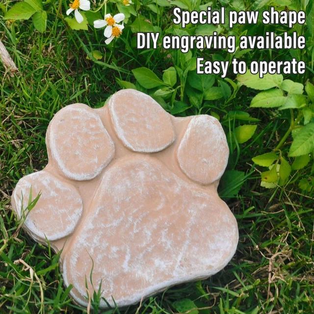 (Sandy Yellow)Dog Grave Marker DIY Lettering Comforting European Style Dog LT