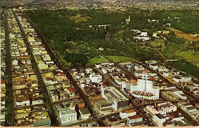 San Diego Aerial View Balboa Park California Vintage CA Postcard 1959
