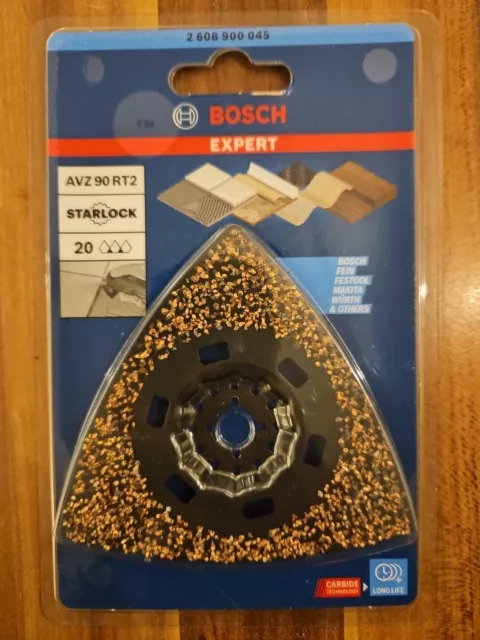 Bosch Accessories 2608900045 EXPERT Piastra levigante AVZ 90 RT2 Carburo-RIFF