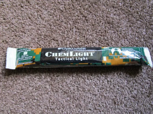 British Army Chem Light Stick Cylume (Colour: RED, Lasts 12 hours!)