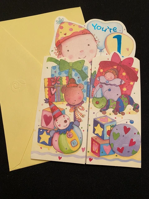 1st Birthday American Greetings Birthday Card One Year Old