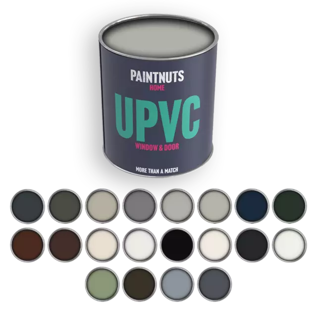 PVC Paint UPVC Door Window Gutter Plastic Paint All Colours & Finish - 250ml Tin
