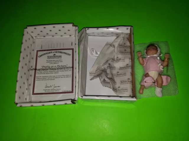 Ashton Drake Pretty as a Picture Mini Baby Doll Realistic Newborn 4.5"