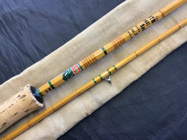 Vintage Mitre Hardy "Nymph Trout Fly Rod" 8ft plit cane #4 fly fishing rod+bag