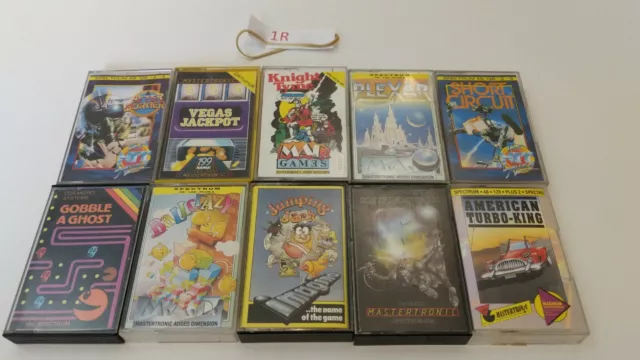 10 ZX Spectrum Spielbänder Restposten Konvolut - Afterburner, Vegas Jackpot + mehr