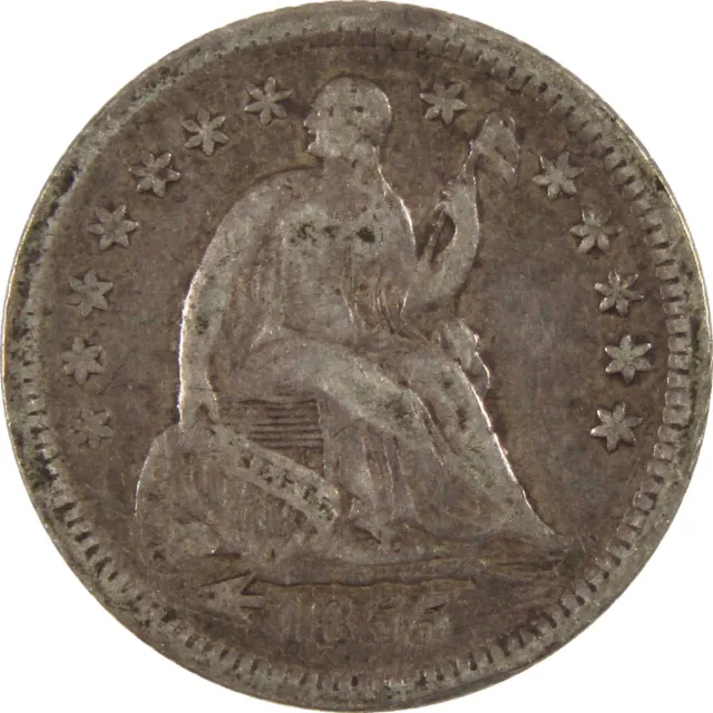 1855 O Seated Liberty Half Dime VF Very Fine Silver 5c Coin SKU:I11539