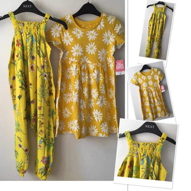 Matalan girls new tags summer daisy dress new floral brights Playsuit 2-3 Years
