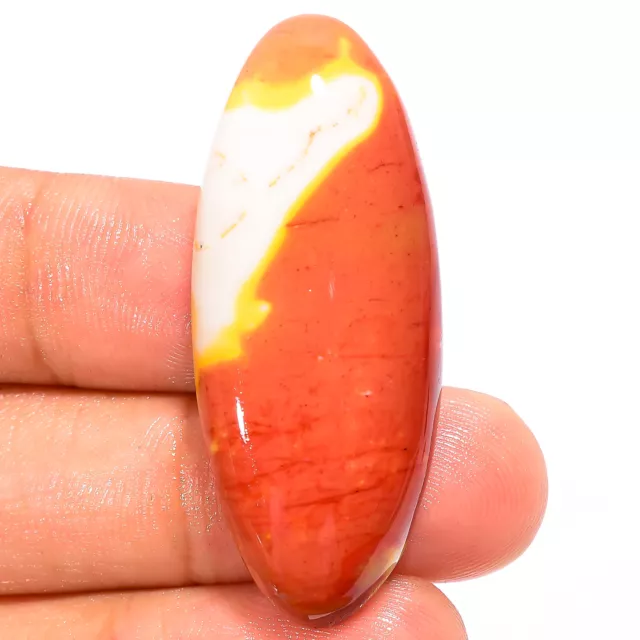 100% Natural Mookaite Oval Shape Cabochon Loose Gemstone 43 Ct 42X17X8mm RT-1114