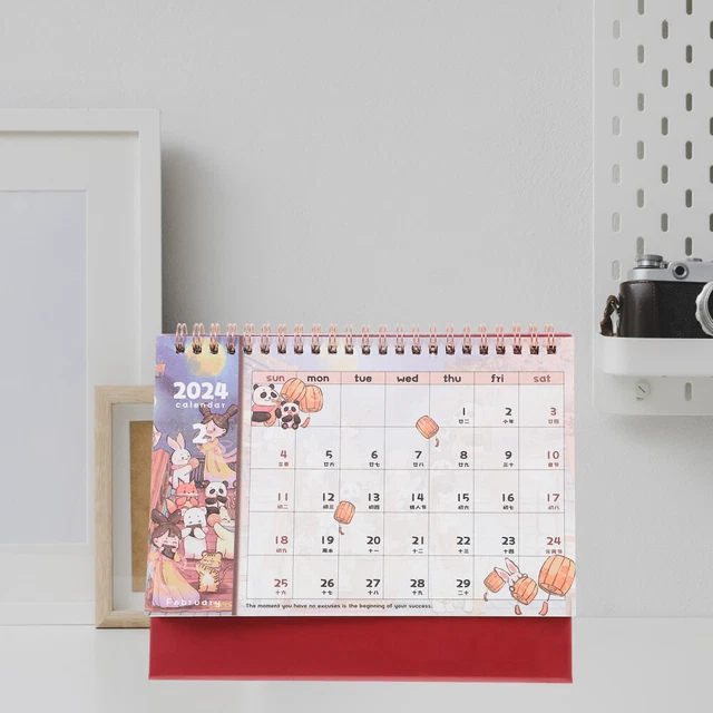 HOUSEHOLD SAFE PAPER Calendar 2024 Desktop Calendar for Landscape 11.