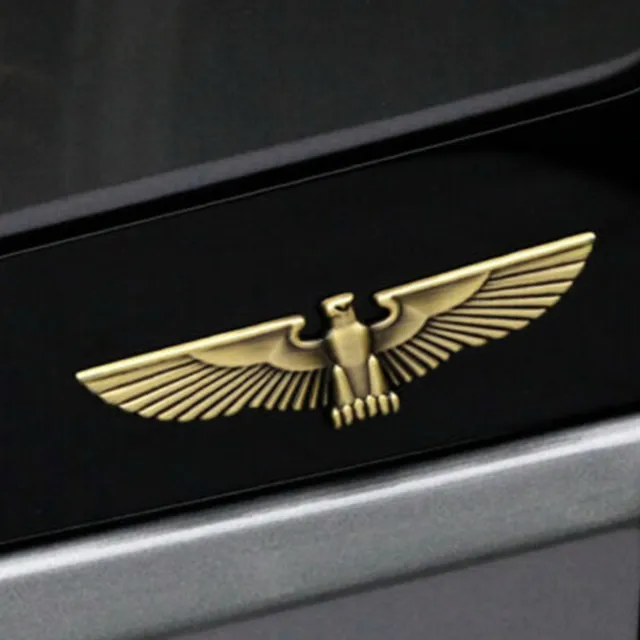 Wings Extend Hawk Eagle Car Auto 3D Metal Badge Sticker Bronze Emblem Hood Trim