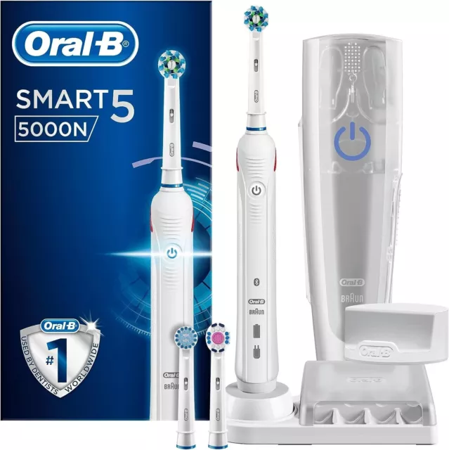 10001895 Oral-B Smart 5 5000N CrossAction Spazzolino Elettrico Ricaricabile, Edi