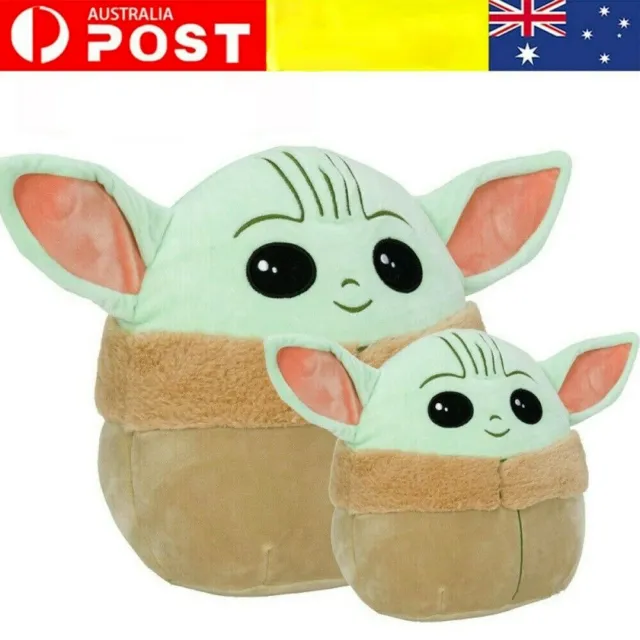 New 5"/10" Squishmallows Plush Stuffed Toys Baby Yoda The Child Pillow Gift AU