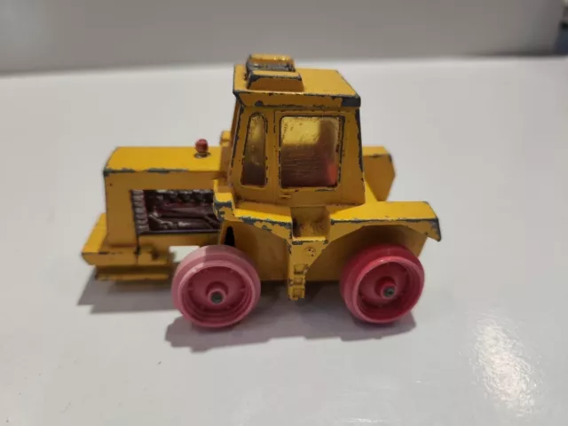 Vintage Matchbox Super Kings K5 Muir-Hill Tractor Yellow Diecast Lesney 1972