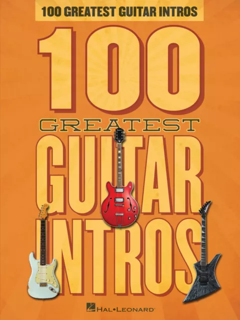 100 Greatest Guitar Intros Learn How to Play Rock Riffs Lessons Tab Book