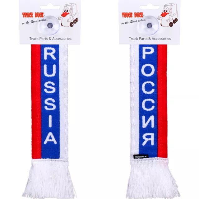 LKW AUTO MINISCHAL Russia Russland Mini Schal Wimpel Saugnapf Spiegel Flagge  EUR 9,99 - PicClick DE