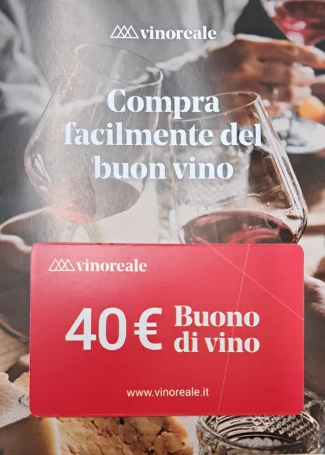 Vinoreale Coupon Sconto 40€ su spesa min. di 80€. Nuovi Clienti. Vino