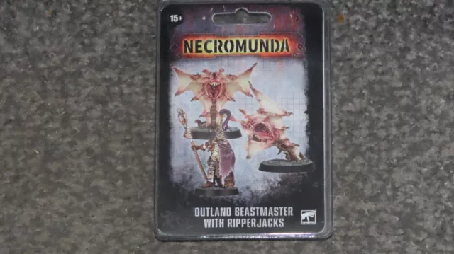 Juegos Workshop Warhammer 40k Necromunda Outland Beastmaster con Milisaurs Nuevo