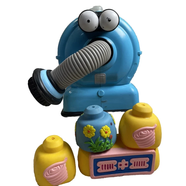 RARE VINTAGE TELETUBBIES Noo Noo Vacuum Cleaner Toy Chest Mega Blocks