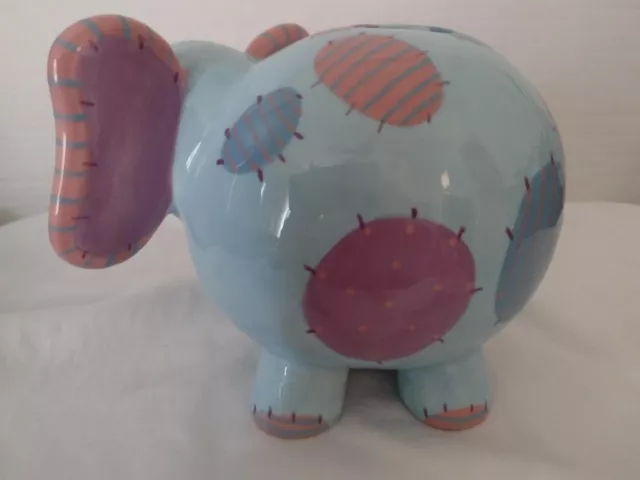 Ganz Baby Nursery Blue Elephant Bank 5.5" H 3