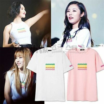 KPOP MAMAMOO MOOSICAL Concert T-shirt Unisex New Moon Byul Tshirt Short Sleeve