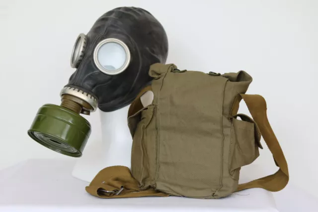 WW2 masque à gaz GP-5M masque filtre sac noir soviétique russe