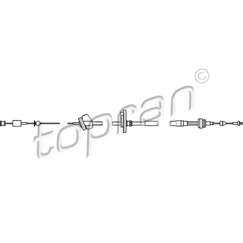 Topran Gaszug Bowdenzug Seilzug Audi Vw 3065581