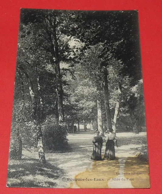 Cpa Carte Postale 1910-1920 Pougues Les Eaux Allée Du Parc Bourgogne Nièvre