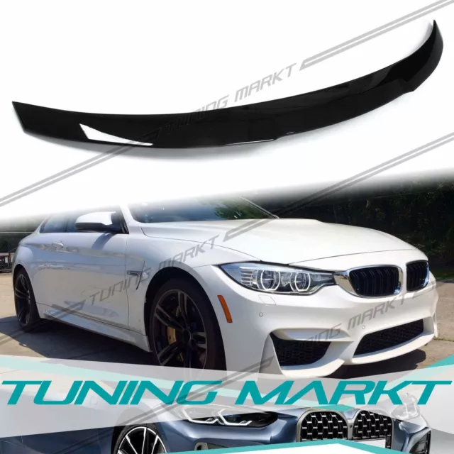 Schwarz Glanz Heckspoiler Spoiler Hecklippe für BMW 4er F32 Coupe " Türe 14-22