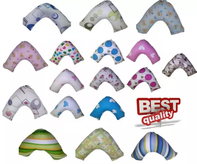 Printed Back & Neck Support V Shaped Orthopedic/Nursing/Pregnency Pillow Case