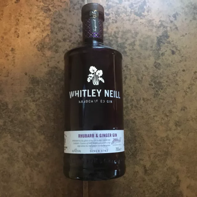 Whitley Neill Handcrafted Empty Rhubarb & Ginger Gin Bottle Upcycling Craft