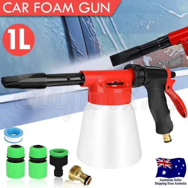 1L High Pressure Car Wash Foam Gun Washer Lance Soap Spray Bottle Hose Pipe Tool